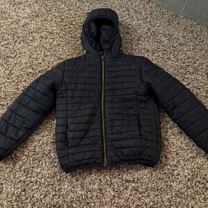 Boy black bomber jacket